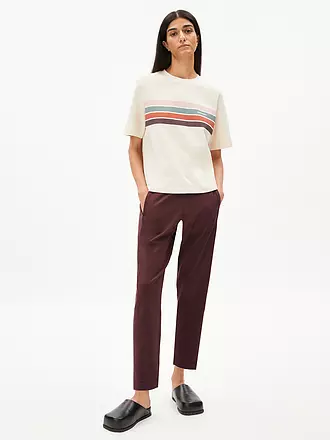 ARMEDANGELS | Pantalon en jersey MAGDAALENA | dunkelrot